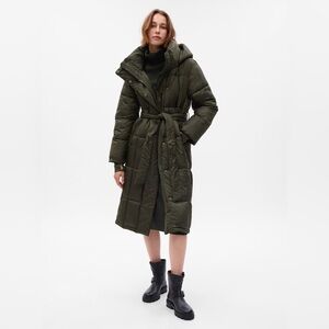 NWT! GAP Green Big Puff Coat - Size Medium